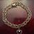 Yellow Gold  Charms Bracelet with One Heart Charm 3 thumbnail