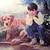 A PICKER PRINT. A BOY AND HIS DOG. 18 by 16 inch picture 6 thumbnail