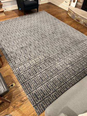 Room & Board "Gate" Hand-Knotted Wool Area Rug – 9x12 ft. 1
