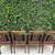 UK Import MCM  Teak Dining Chairs - Black Seats - Set of 4 8 thumbnail