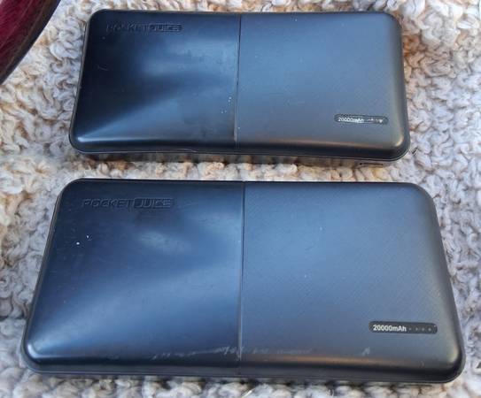 (2) Used 20K mah Phone Banks - Both 1