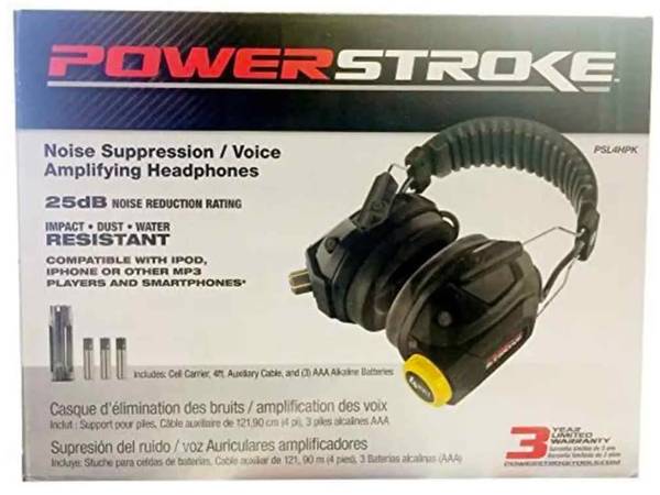POWERSTROKE - Noise Suppression /Voice Amplifying Headphones 1