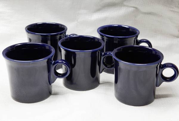 Five Fiesta Mugs (blue) 1