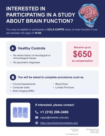 Interested in Participating in a Study about Brain Function? (Westwood)