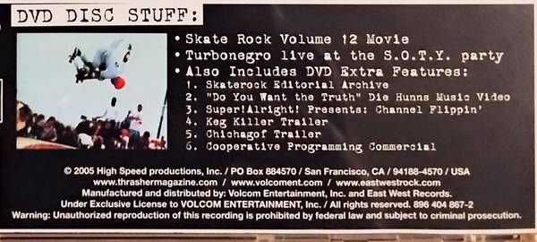 Thrasher Magazine Skate Rock Vol. 12: Eat The Flag CD/DVD - cds