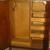 Antique Wood Armoire Wardrobe with key - vintage 3 thumbnail