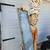 Chef Statue Life Size Resin Chalk Board Restaurant Nice 5 thumbnail