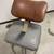 Vintage MCM Industrial Workshop Mechanics Metal Vinyl Swivel Chair 2 thumbnail