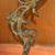 Vintage Antique Ornate Brass Fixture with Cherub Holding Torch 11” 4 thumbnail