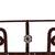 Geometric Wrought Iron Fence Panel - 55" T x 39" W - GS00048 5 thumbnail