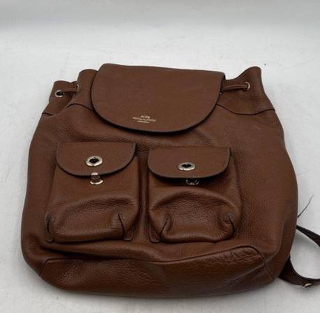 Authentic coach leather backpack 1