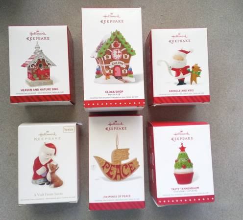 6 New Hallmark Boxed Ornaments 1
