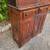 Antique solid oak 2 piece bookcase cabinet 6 thumbnail
