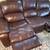 Brown Leather Reclining Sectional Sofa – Excellent Condition 3 thumbnail