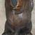 Hand Carved Solid Wood Bear Cub on Red Cedar 3 Leg Stool,12"x35"tall 4 thumbnail