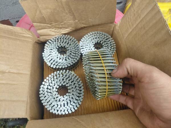 Fence nails 12 rolls one box $15 1