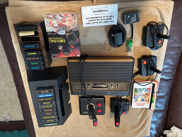 Atari 2600 game system with games 1