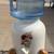 Water Dispenser White Porcelain Floral Crock with a Wooden Stand and Jug 1 thumbnail
