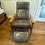 Modern Leather & Solid Walnut Recliner 5 thumbnail