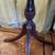 **Solid wood Antique Leather top round foyer table w/ draw PEDESTAL** 4 thumbnail