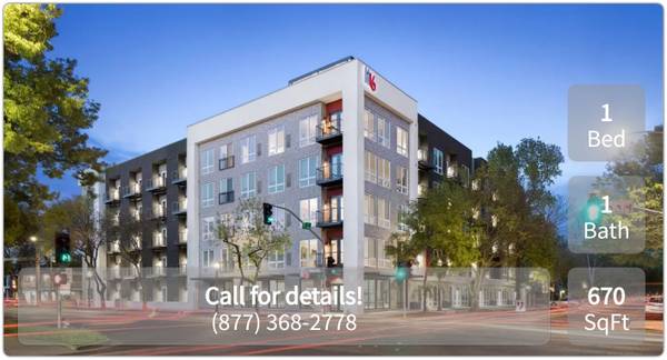 $2,117 / 1br - 670ft2 - Beautiful views from your new 1 Bed, 1 Bath! 670 Sq Ft! (Sacramento)63844738338179121