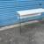 Nearly New !! Glass and White Laminate Entryway Console Table 2 thumbnail