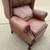 Bradington Young  Leather Chippendale Wingback Recliner Armchair Reclining Chair 3 thumbnail