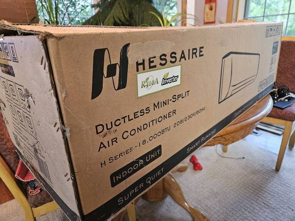 Hessaire mini split INDOOR EVAPORATOR ONLY 1