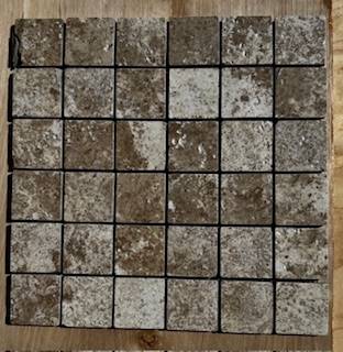 NEW 12"x12" Wall Tile in Brown/Cream Mosaic - 2pcs. for $5! 1