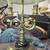Vintage Wildwood Lamp Co. brass double candle holder table bouillotte 6 thumbnail
