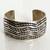 VTG Navajo Heavy Sterling Silver Wide Stamped Cuff 63.7 Grams 6 3/4" 1 thumbnail