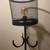 New Horseshoe Floor Lamp Antique grinder. Wire shade Edison light bulb 12 thumbnail