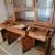 Solid Oak China Hutch / Buffet with Wine Rack – Beautiful Traditional 1 thumbnail