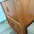 VINTAGE TEAK DESK WITH TWO SETS OF TAMBOUR DOORS 10 thumbnail
