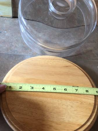 Princess House Cheese Board with domed Lid 1