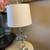 Perfect condition vintage crystal tall table lamp with shade -$30 each 7 thumbnail
