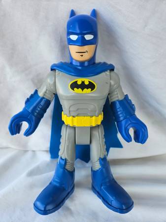 Fisher-Price DCSF Batman XL (Grau & Blau) – Actionfigur Für Kids, Lizenziertes DC-Spielzeug