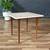 Mid-Century Modern Square Side Table w/ Travertine Marble Stone,c.1960 2 thumbnail