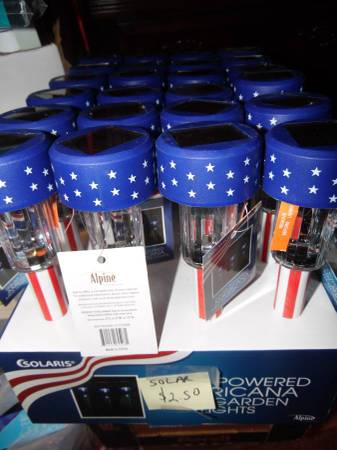 Solar: Stars and Stripes Path Lights  $2.50 --Half Price-- 1