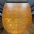 Antique Vintage Art Deco Oval 3-legs Side Table Nightstand Gold Inlays 3 thumbnail