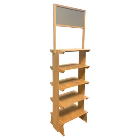 SideBrander Edgeless Shelf 20-Inch Wood Display Rack 1