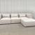 Modern contemporary Grey Fabric Modular sectional sofa set - brand new 9 thumbnail