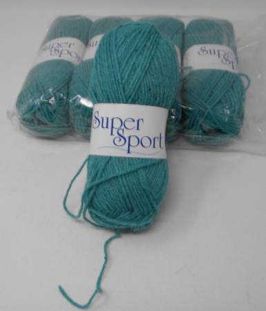 5 Skeins Oxford Super Sport Green Yarn 1