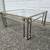 Chrome and brass square coffee table mid-century modern 3 thumbnail
