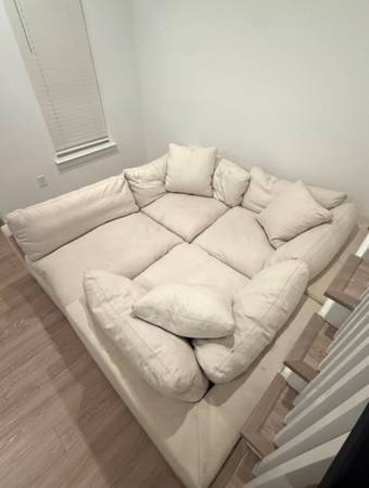 Large-mondular sectional couch - 5- pieces neutral cream 1