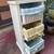 White Wood Shelving storage unit with 3 pull out wicker basket/drawers 8 thumbnail