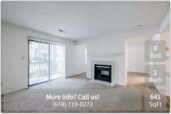 A new perspective on living: Studio , 641 Sq Ft! 1