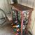 Wood-and-wrought iron wine rack 1 thumbnail
