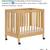 Mini crib - it folds!! Easy move! Babyletto Origami Mini Crib with Wheels - GREE 2 thumbnail