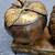 Decorative Set of 3 Distressed Bronze Jars/Urns On a Footed Platter, B 4 thumbnail